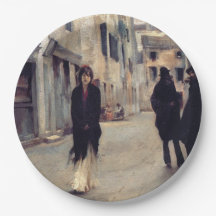Calle en Venecia (Mujer elegante) (Singer Sargent)