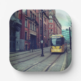 Plato De Papel Calles de Manchester
