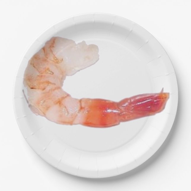 Plato De Papel Camarón/Gamba (Anverso)