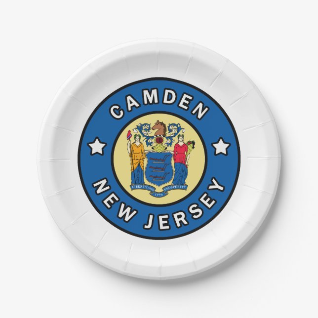 Plato De Papel Camden New Jersey (Anverso)