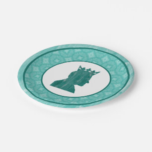 Plato De Papel Camelot: Rey