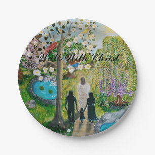 Plato De Papel Caminar Con Placas De Papel Personalizado De Crist