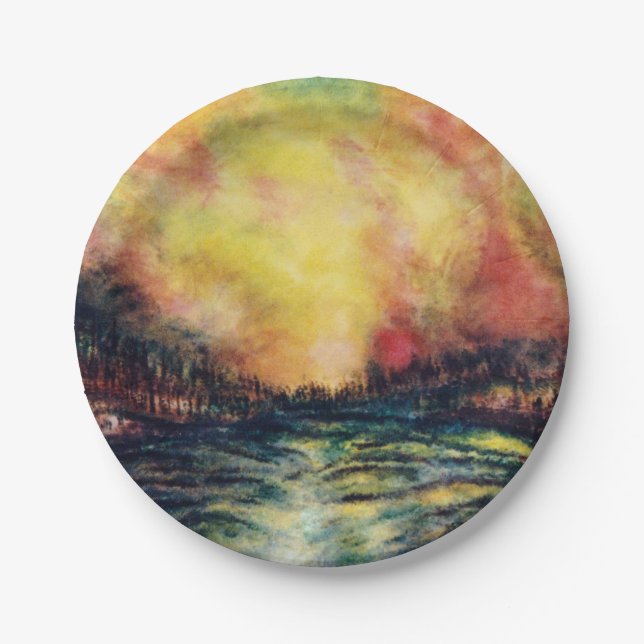 Plato De Papel Camino pacífico (Anverso)