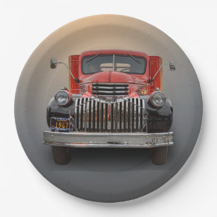 PLATO DE PAPEL CAMIÓN 1947 DE LA PARTICIPACIÓN DE CHEVROLET