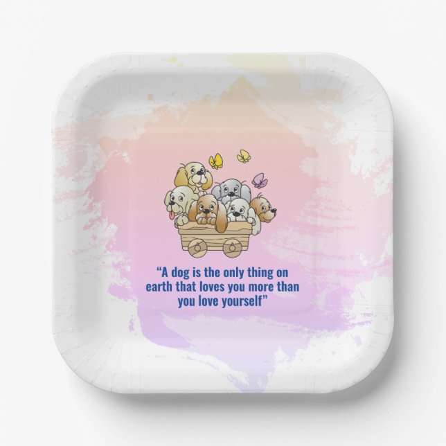 Plato De Papel Camiseta (Anverso)