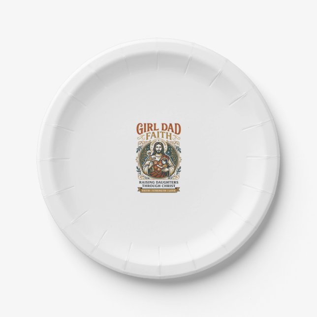 Plato De Papel Camiseta Gráfica de Identidades Micro Paternidad d (Anverso)