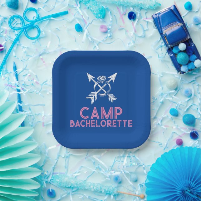 Plato De Papel Camp Bachelorette (Fiesta)