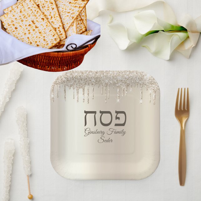 Plato De Papel Campagne Driding Jewish Holiday Passover Seder (Subido por el creador)