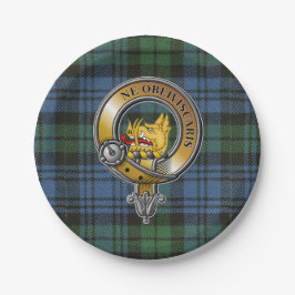 Plato De Papel Campbell Tartan & Badge
