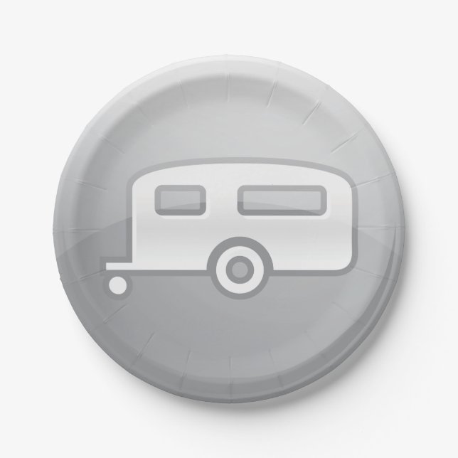 Plato De Papel Camper Trailer (Anverso)
