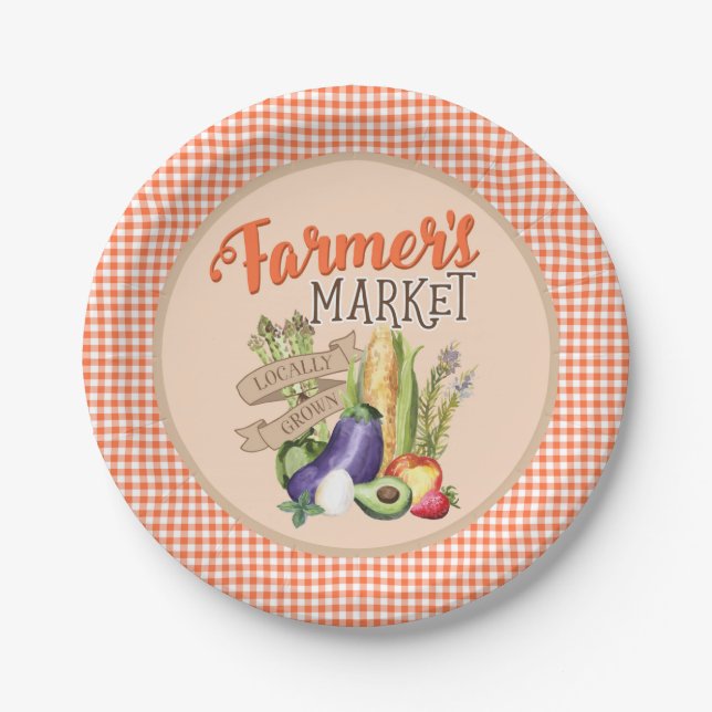 Plato De Papel Campesinos comercializan Baby Shower (Anverso)