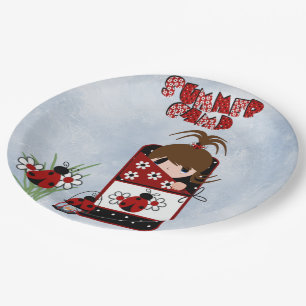 Plato De Papel Camping - Placas de papel de 9"