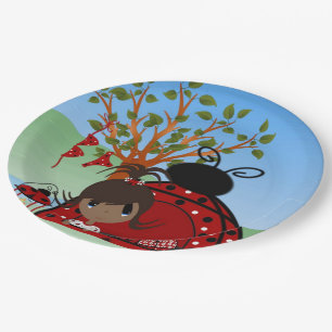Plato De Papel Camping - Placas de papel de 9"