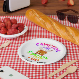 Plato De Papel Campistas Personalizados