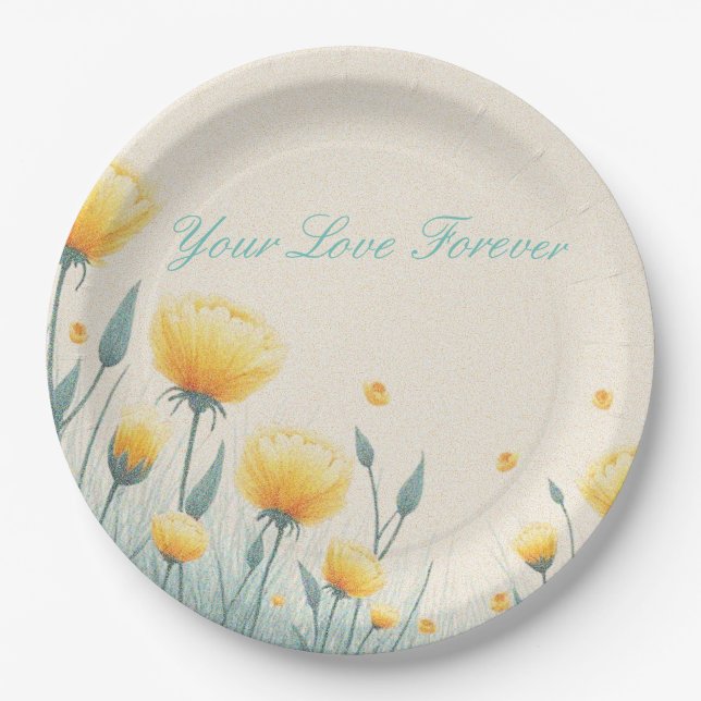 Plato De Papel Campo de amor eterno (Anverso)