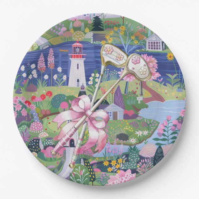 Plato De Papel Campo de golf (Anverso)