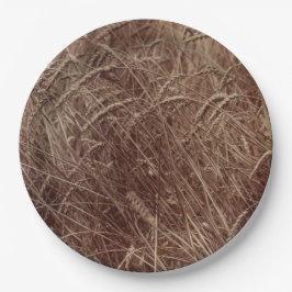 Plato De Papel Campo de trigo (por Eugène Atget)