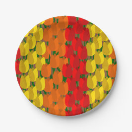 Plato De Papel Campo Tulip de verano