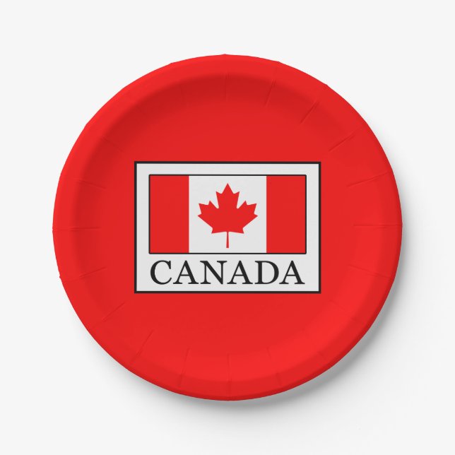Plato De Papel Canadá (Anverso)