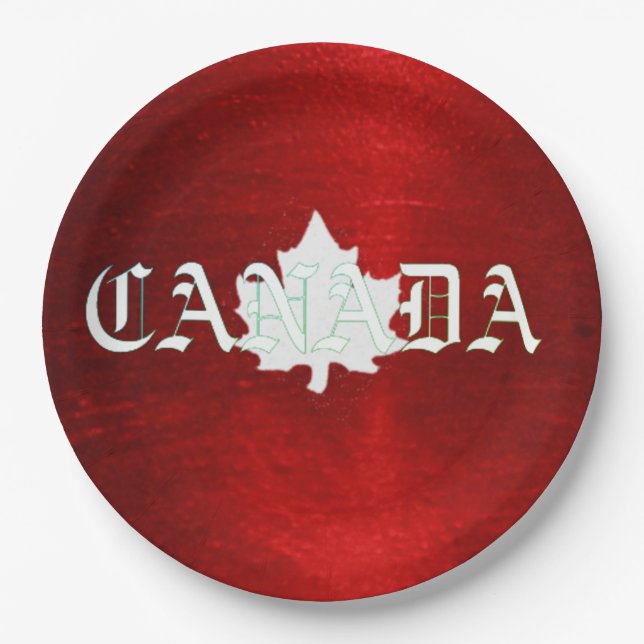 PLATO DE PAPEL CANADÁ (Anverso)