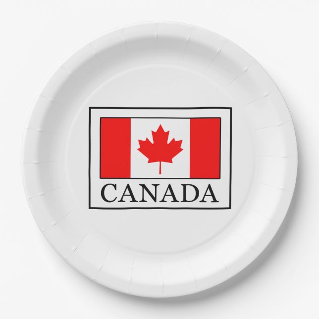 Plato De Papel Canadá (Anverso)