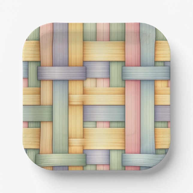 Plato De Papel Canasta de Pascua (Anverso)