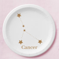 Cáncer de oro de Rótulo Zodiaco moderno | Agua de
