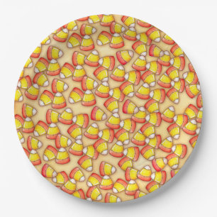 Plato De Papel Candy Corn