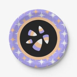 Plato De Papel Candy Corn