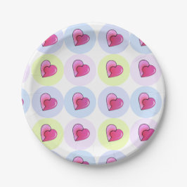 Plato De Papel Candy Hearts