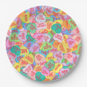 Plato De Papel Candy Hearts V. 2.0
