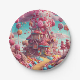 Plato De Papel Candy House