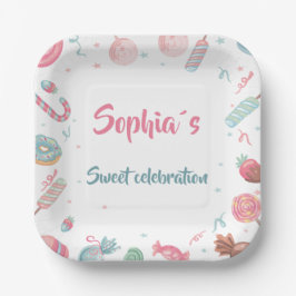 Plato De Papel Candyland Candy Land Fiesta