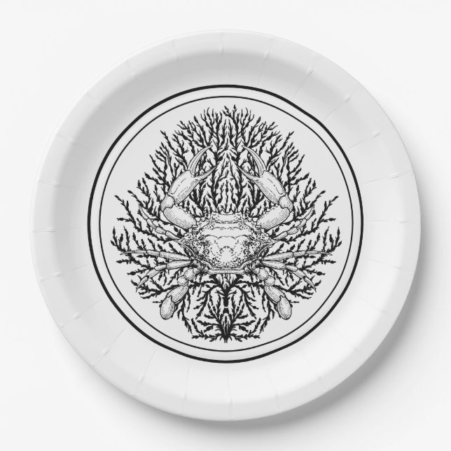 Plato De Papel Cangrejo (Anverso)