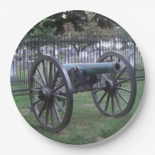Plato De Papel Cañón de la guerra civil de Gettysburg