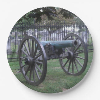 Plato De Papel Cañón de la guerra civil de Gettysburg