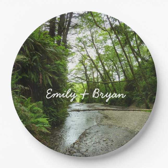 Plato De Papel Cañón Fern II en el Parque Nacional Redwood (Anverso)