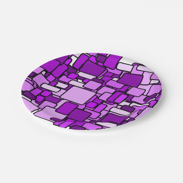 Plato De Papel Caos rosado (Angular)