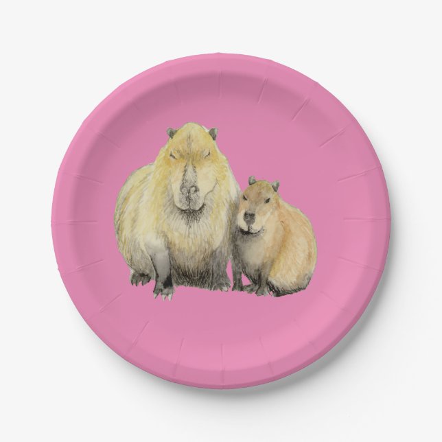 Plato De Papel Capibara (Anverso)