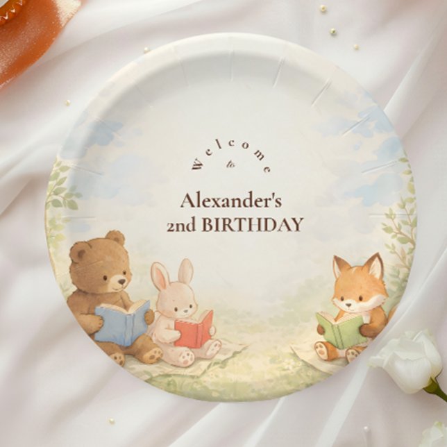 Plato De Papel Capítulo Dos Cumpleaños de Pequeño Lector (Subido por el creador)