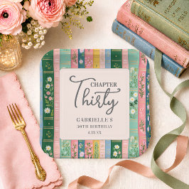 Plato De Papel Capítulo Treinta Libro de Historias Florales Cumpl