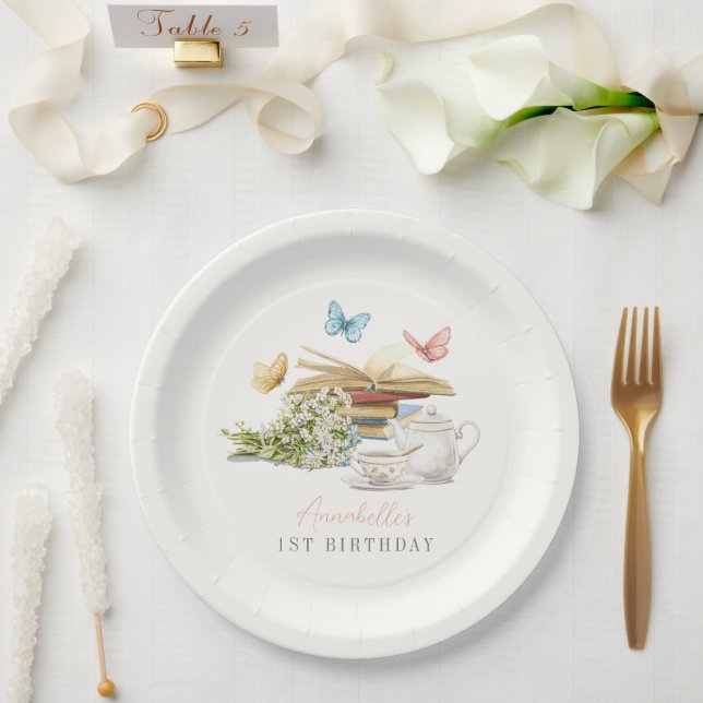 Plato De Papel Capítulo Uno Libro de historias sobre mariposas de (Boda)