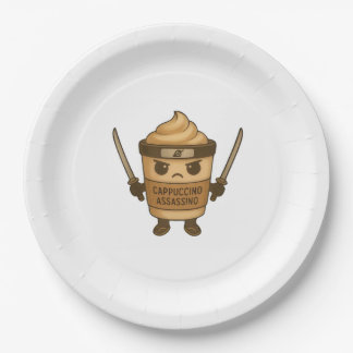 Plato De Papel Cappuccino Assassino Italian