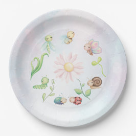 Plato De Papel Caprichoso Despedida de Soltera con Bicho del Amor