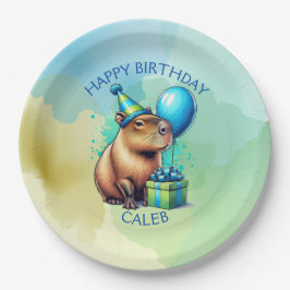 Plato De Papel  Capybara Themed Boy's Birthday Party Personalized