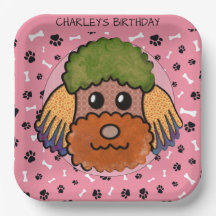 Cara de perro fea cumpleaños de Poodle