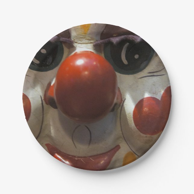 Plato De Papel Cara del payaso (Anverso)