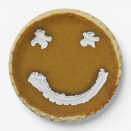 Plato De Papel Cara del tubo de calabaza