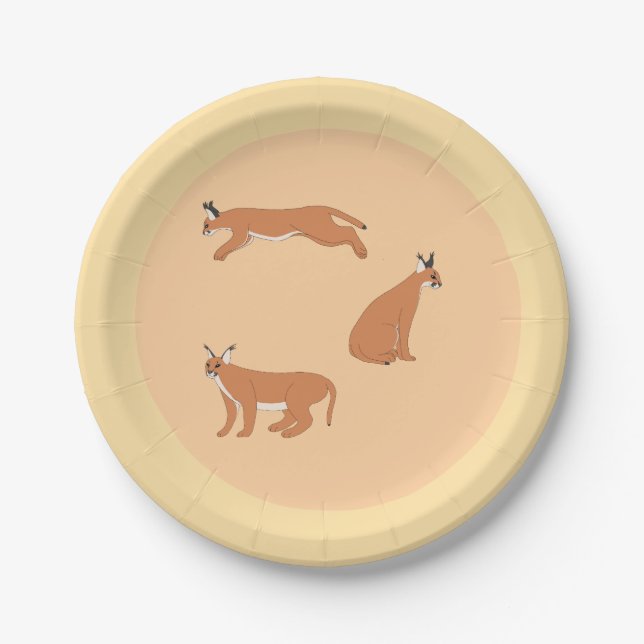 Plato De Papel Caracales  (Anverso)