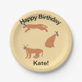 Plato De Papel Caracals